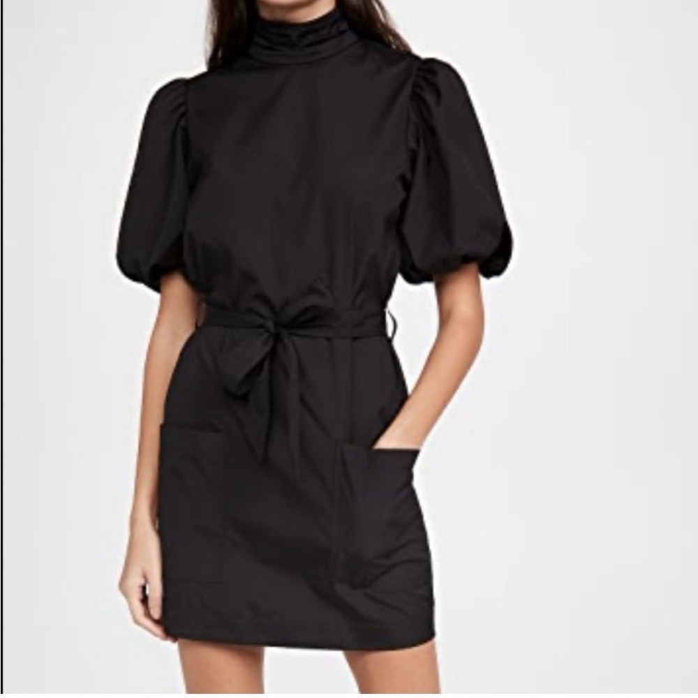 Frame Margot Mock Neck Mini Dress